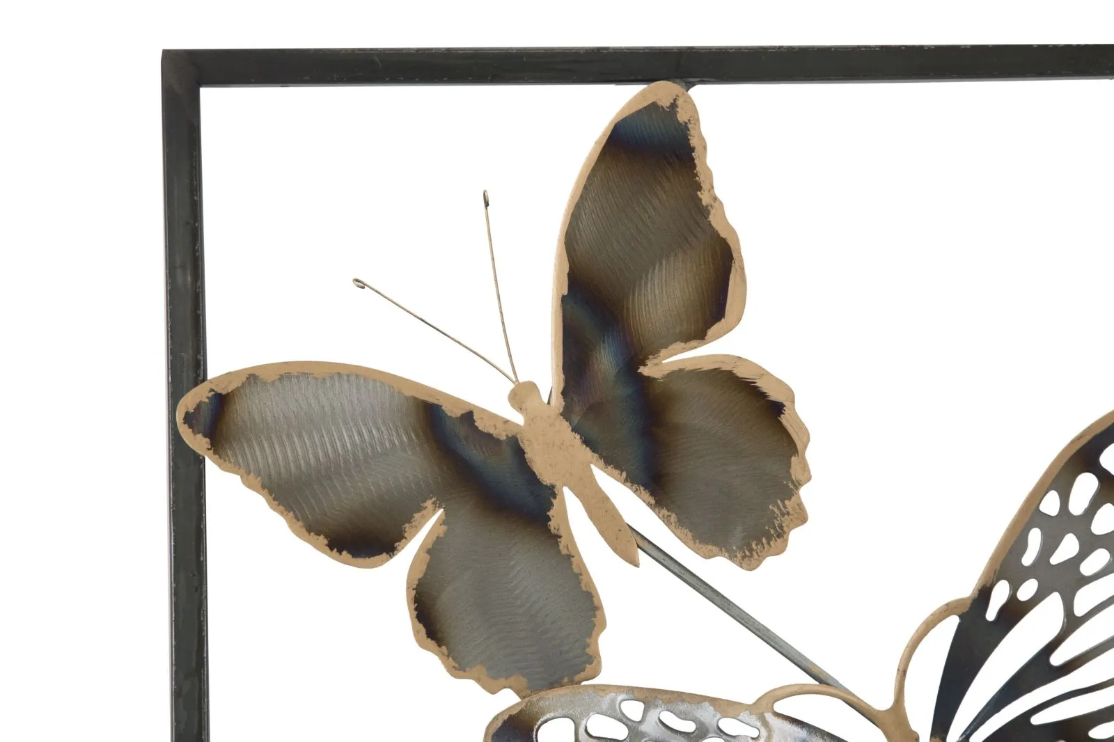 Metallic Butterfly Wall Decor in Frame