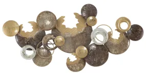 Metallic Circles Geometric Wall Decor