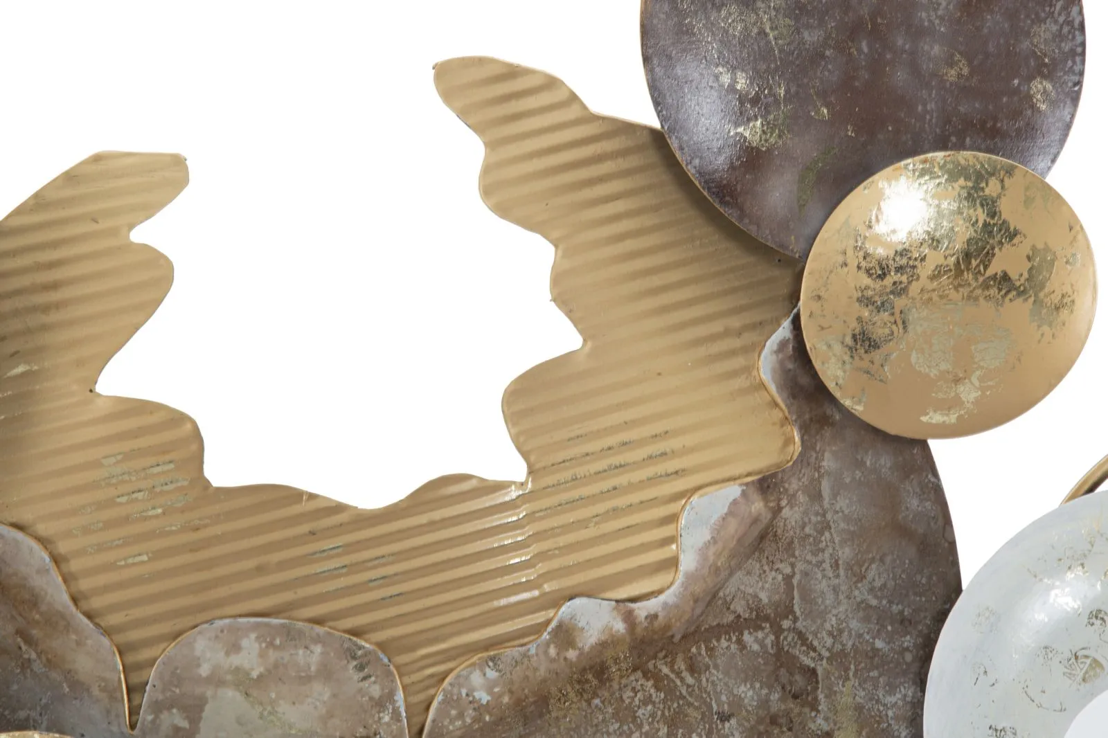 Metallic Circles Geometric Wall Decor