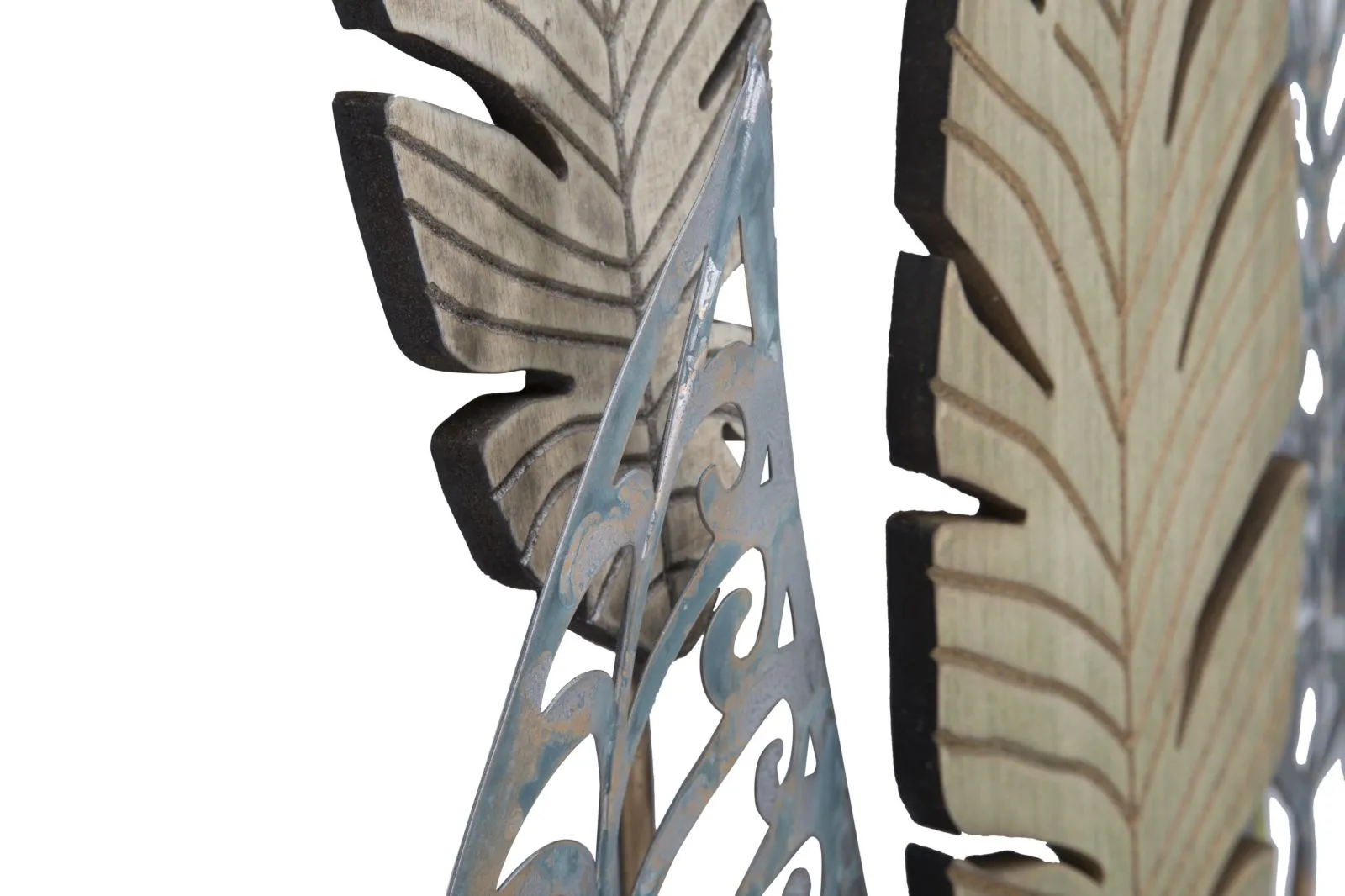 Metallic Leaf Sculpture Wall Decor