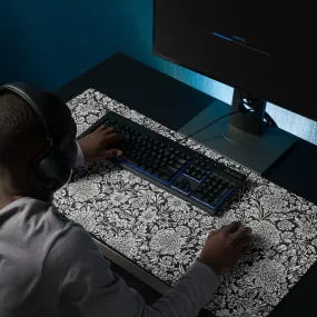 Monochrome Floral : Gaming mouse pad