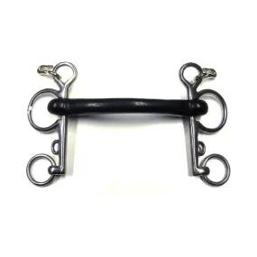 MORSO PELHAM INTERO A LEVA STANDARD EQUINE MANAGEMENT MAT. ACCIAIO INOX E BACHELITE COL. NERO