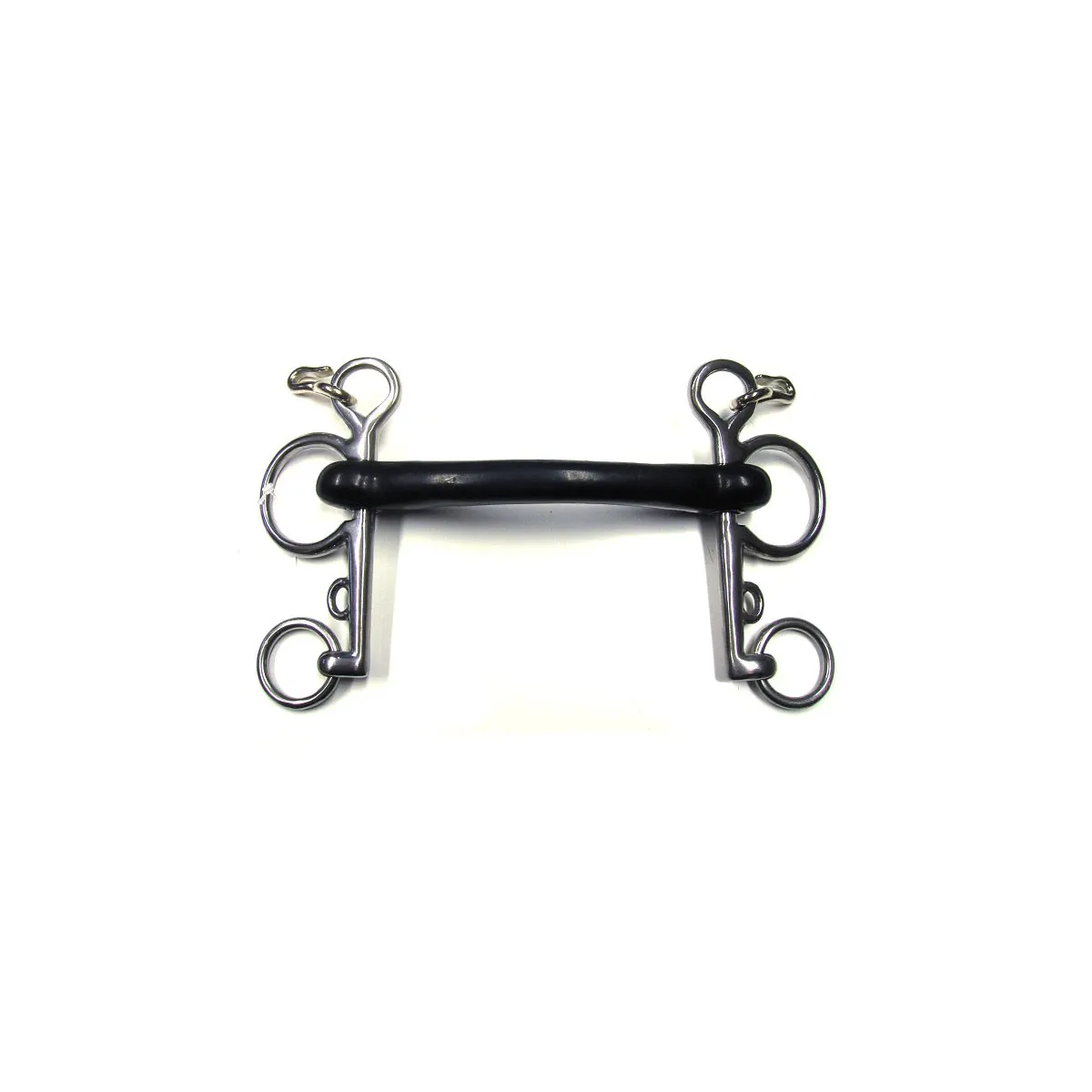 MORSO PELHAM INTERO A LEVA STANDARD EQUINE MANAGEMENT MAT. ACCIAIO INOX E BACHELITE COL. NERO