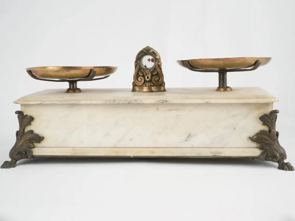 Napoleon III marble pharmacy scales