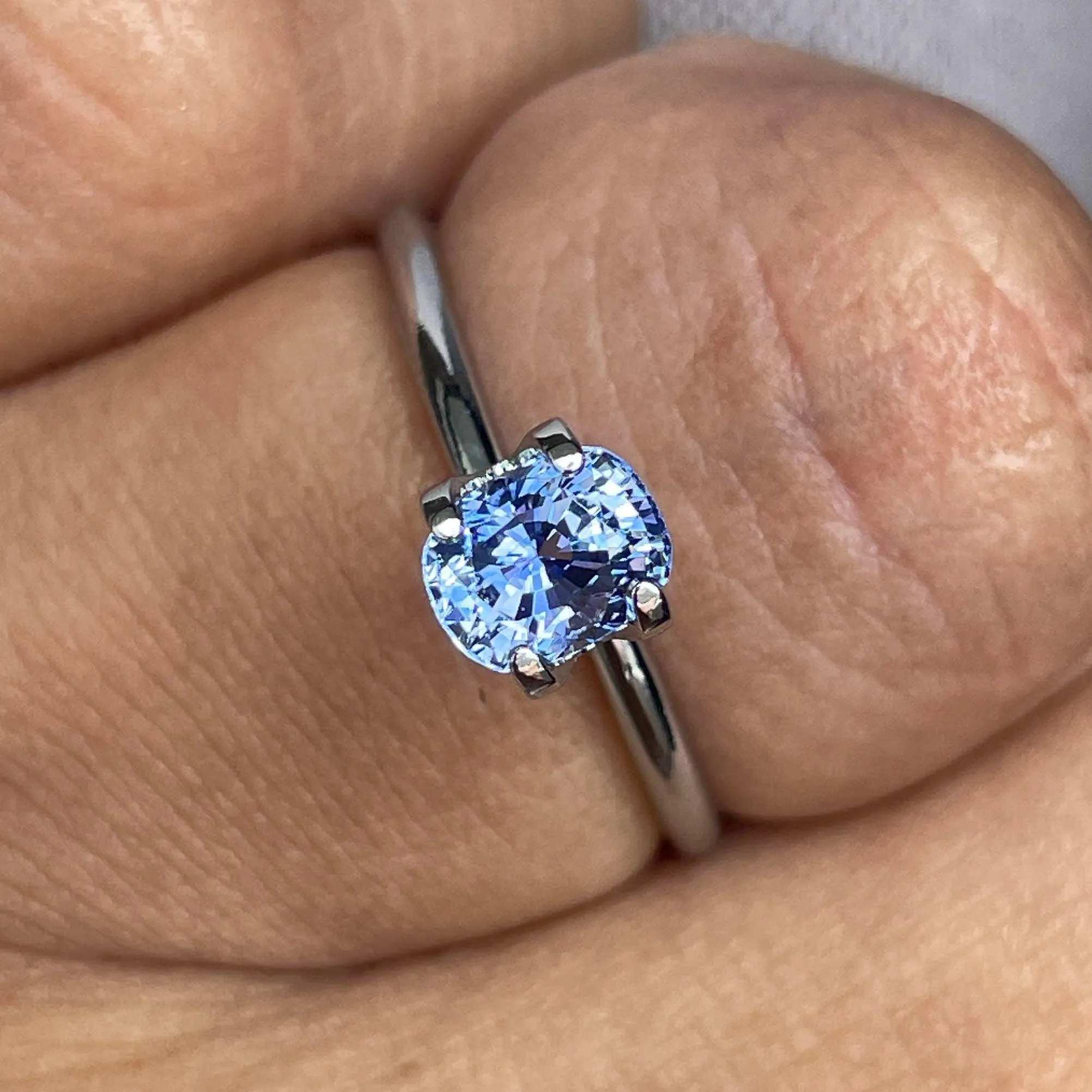 Natural Blue sapphire Cushion cut, Tufts Blue sapphire 1.06 crt, Unmounted Loose Stone for Jewelry Making Tools