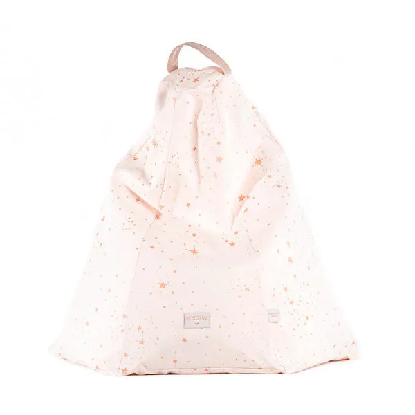 Nobodinoz Marrakech Beanbag - Gold Stella / Dream Pink