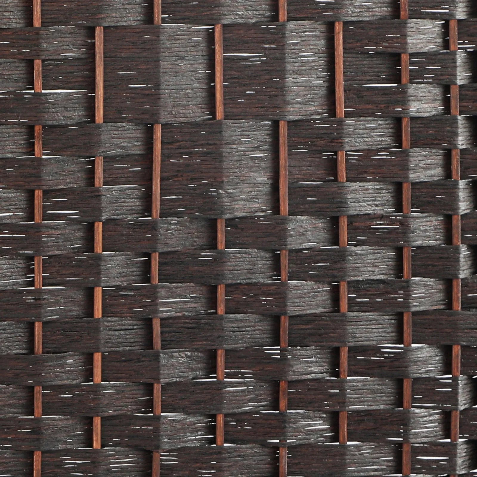 Oikiture 6 Panel Room Divider Screen Privacy Dividers Woven Wood Folding Brown