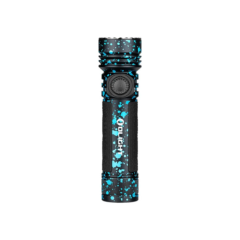 Olight Seeker 4 Pro 4600 Lumen High Power USB-C Rechargeable LED Flashlight - Deep Ocean