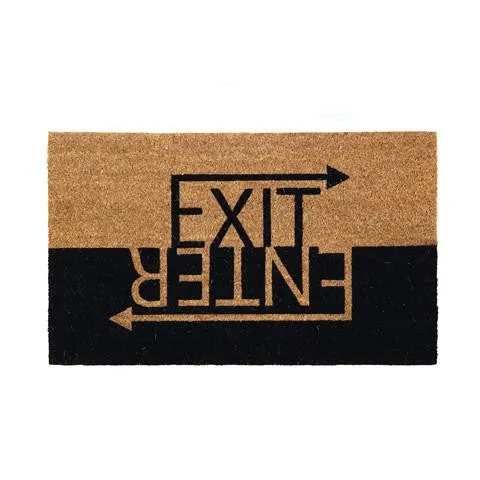 OnlyMat Enter Exit Printed Natural Coir Door Mat