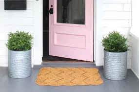 OnlyMat Lovers Knot - 100% Natural Handloom Coir Floor Mat