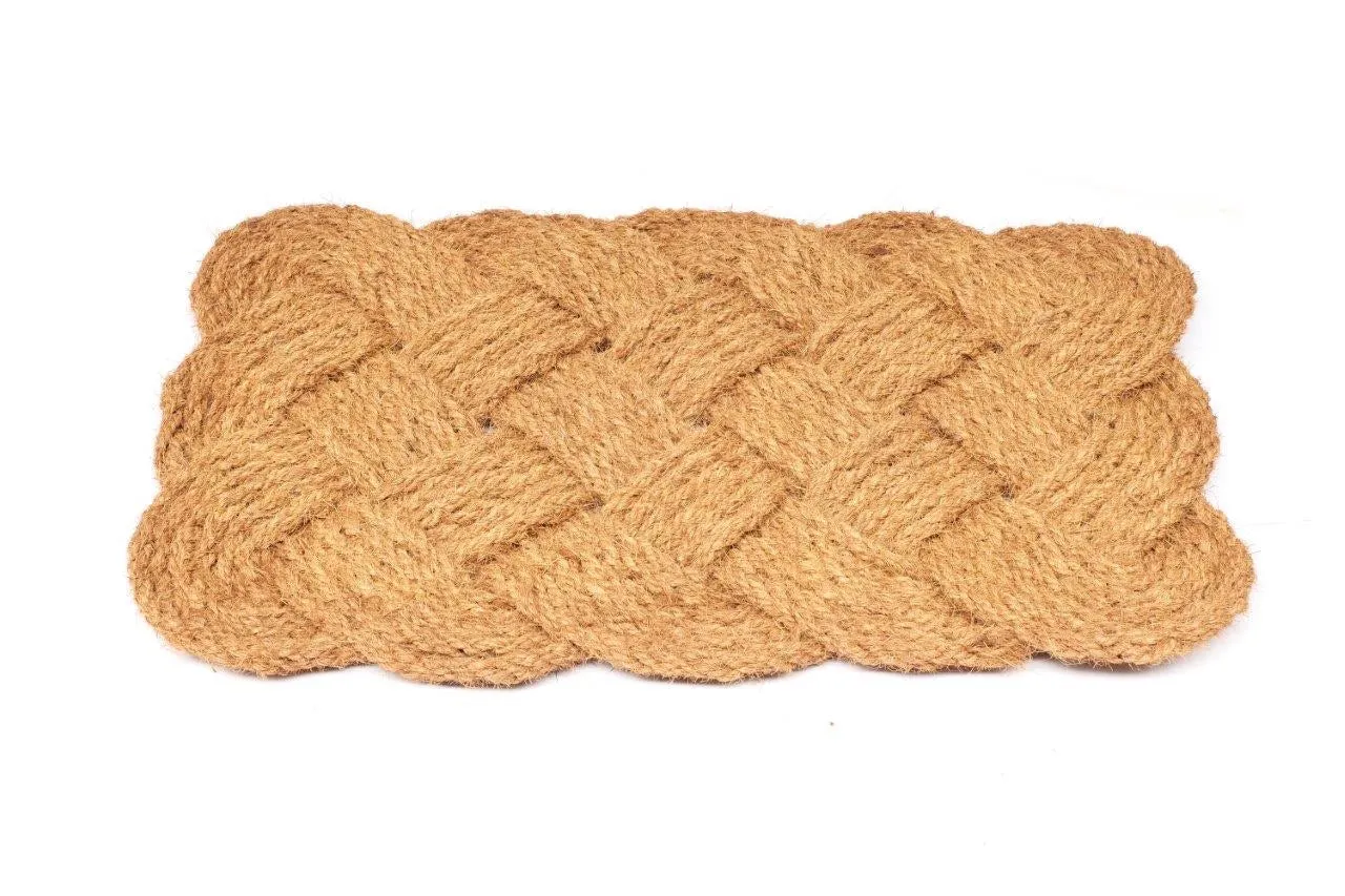 OnlyMat Lovers Knot - 100% Natural Handloom Coir Floor Mat