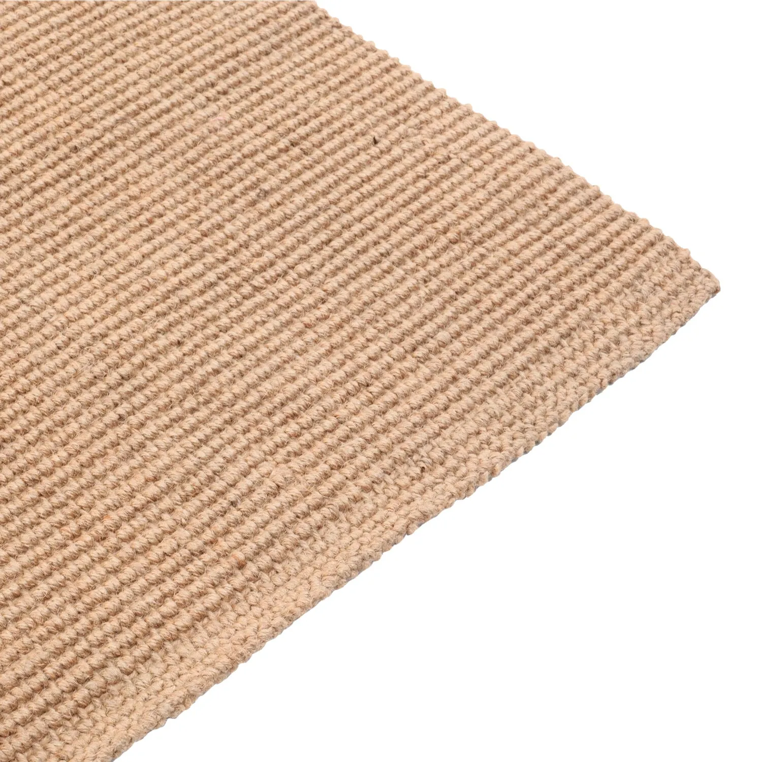 OnlyMat Natural Thin Eco-Friendly Handwoven Jute Long Runner Luxe Rug for Bedside / Living Room Decor