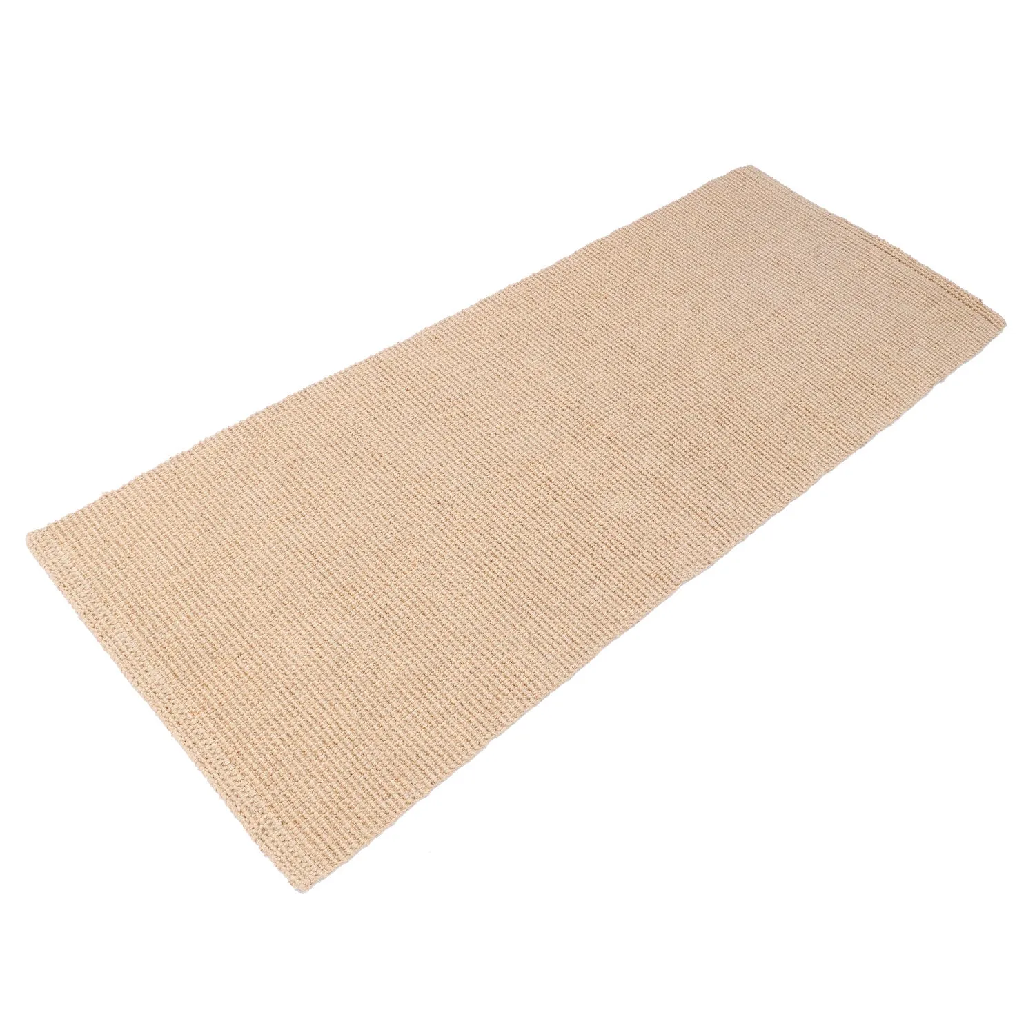OnlyMat Natural Thin Eco-Friendly Handwoven Jute Long Runner Luxe Rug for Bedside / Living Room Decor
