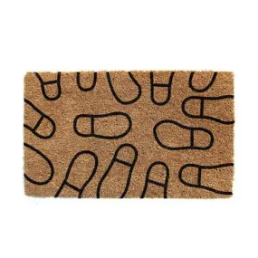 OnlyMat Shoe Design Natural Coir Doormat