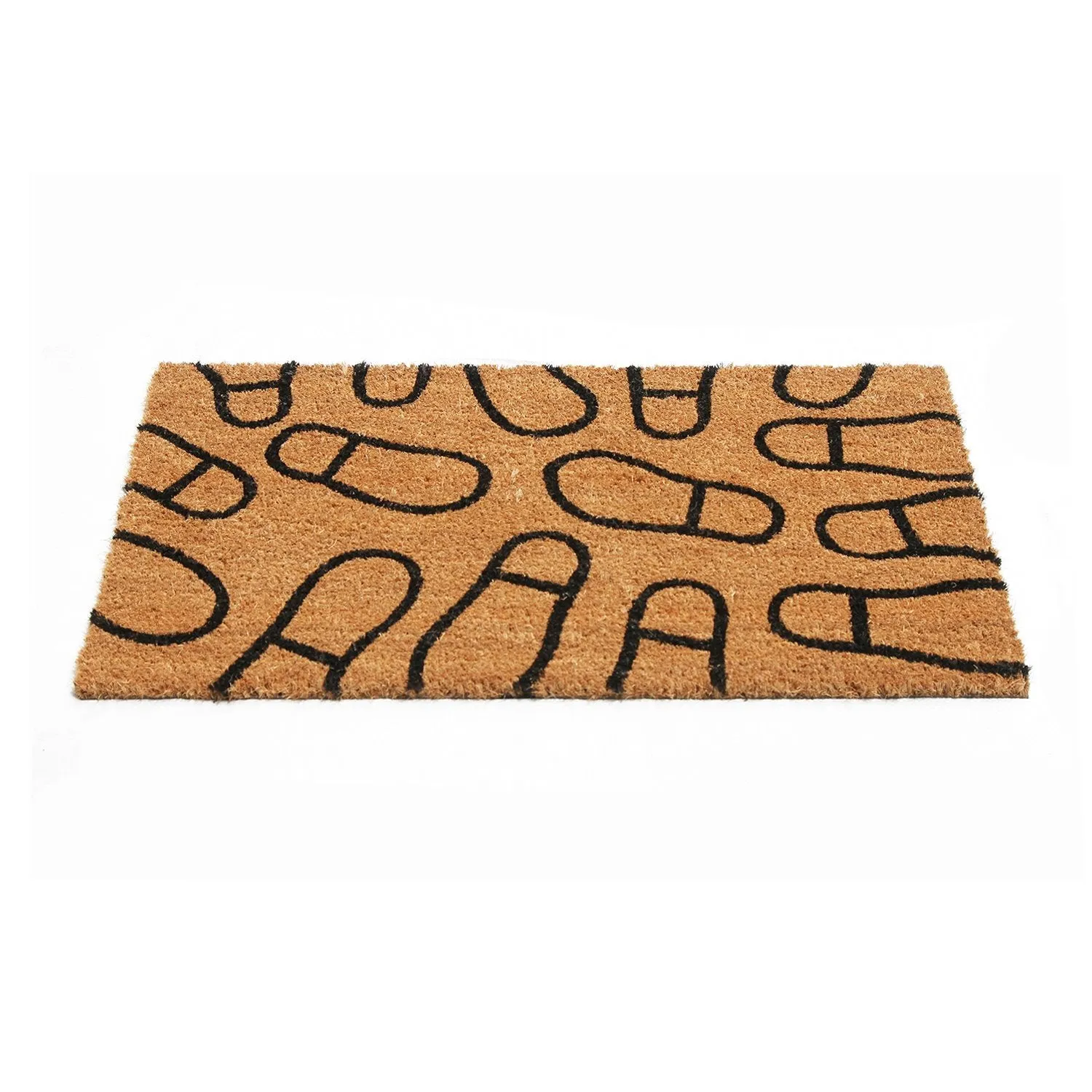 OnlyMat Shoe Design Natural Coir Doormat