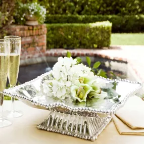 PEDESTAL ORGANIC PEARL PLATTER
