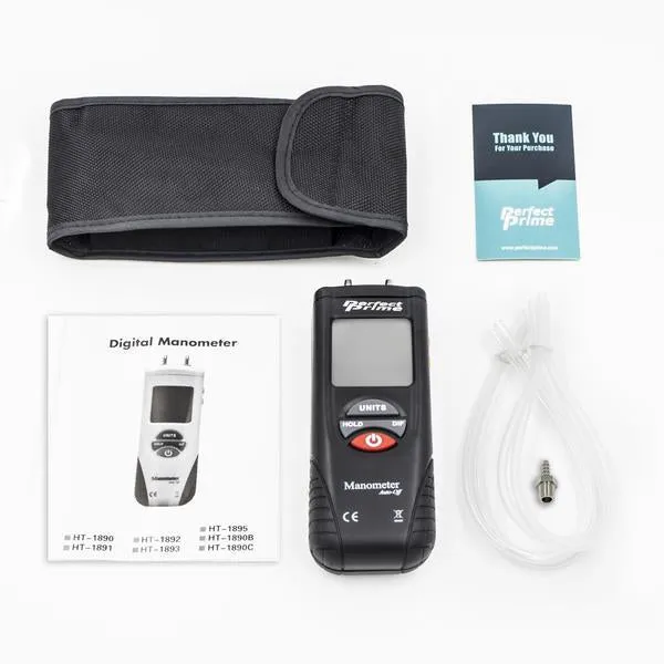 PerfectPrime AR1890P1 Air Pressure Manometer with Tube