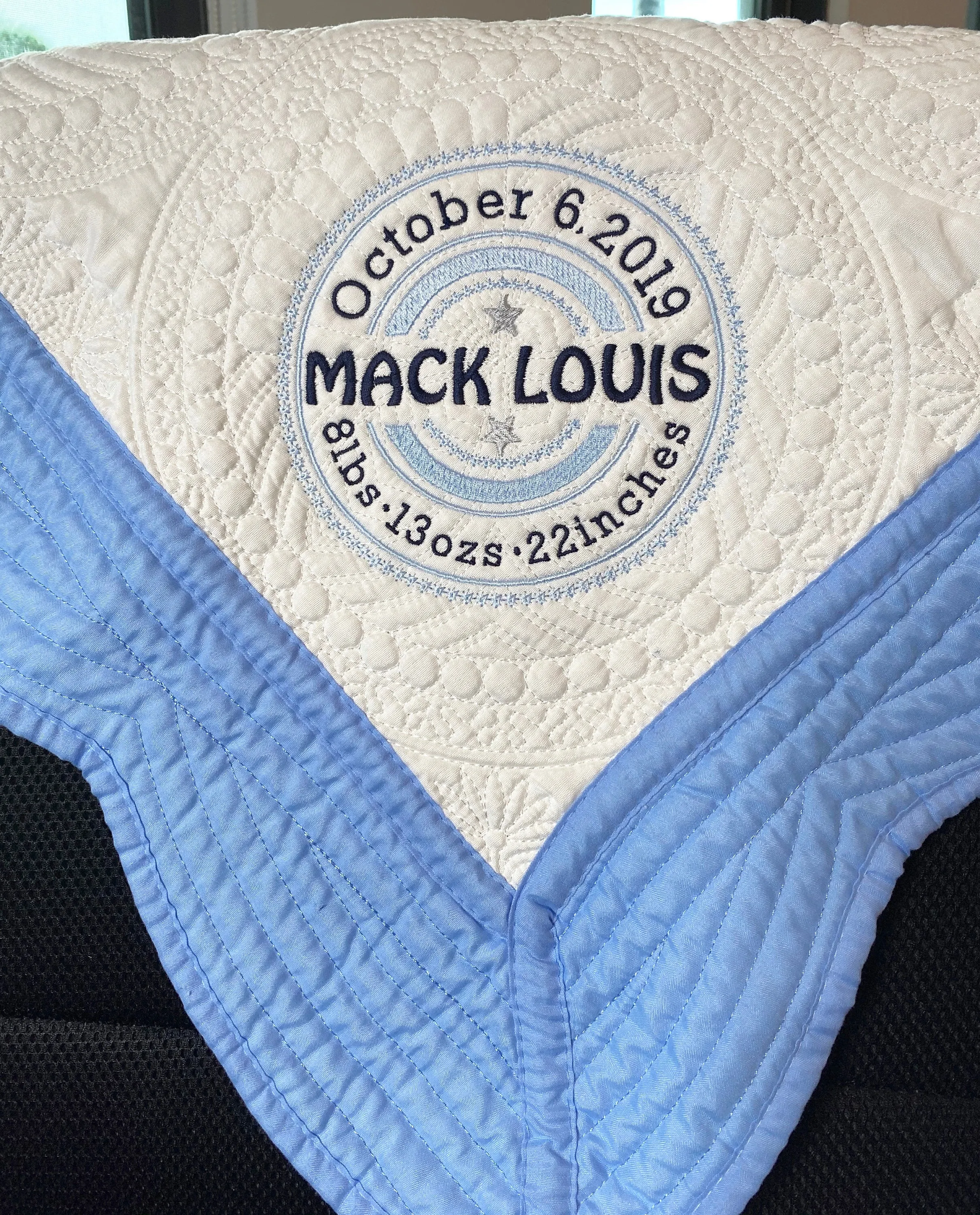 Personalized Baby Quilt Blanket