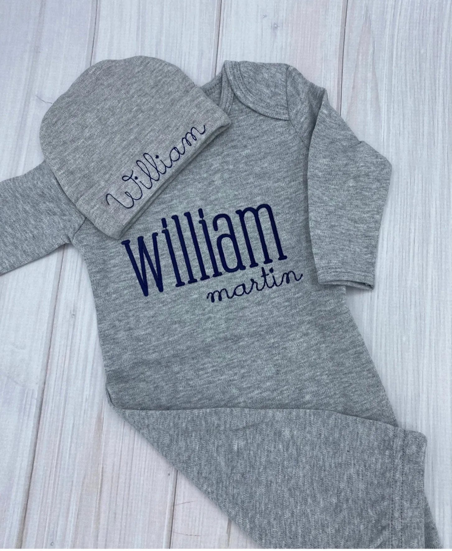 Personalized Newborn Coming Home Outfit