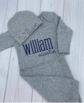 Personalized Newborn Coming Home Outfit