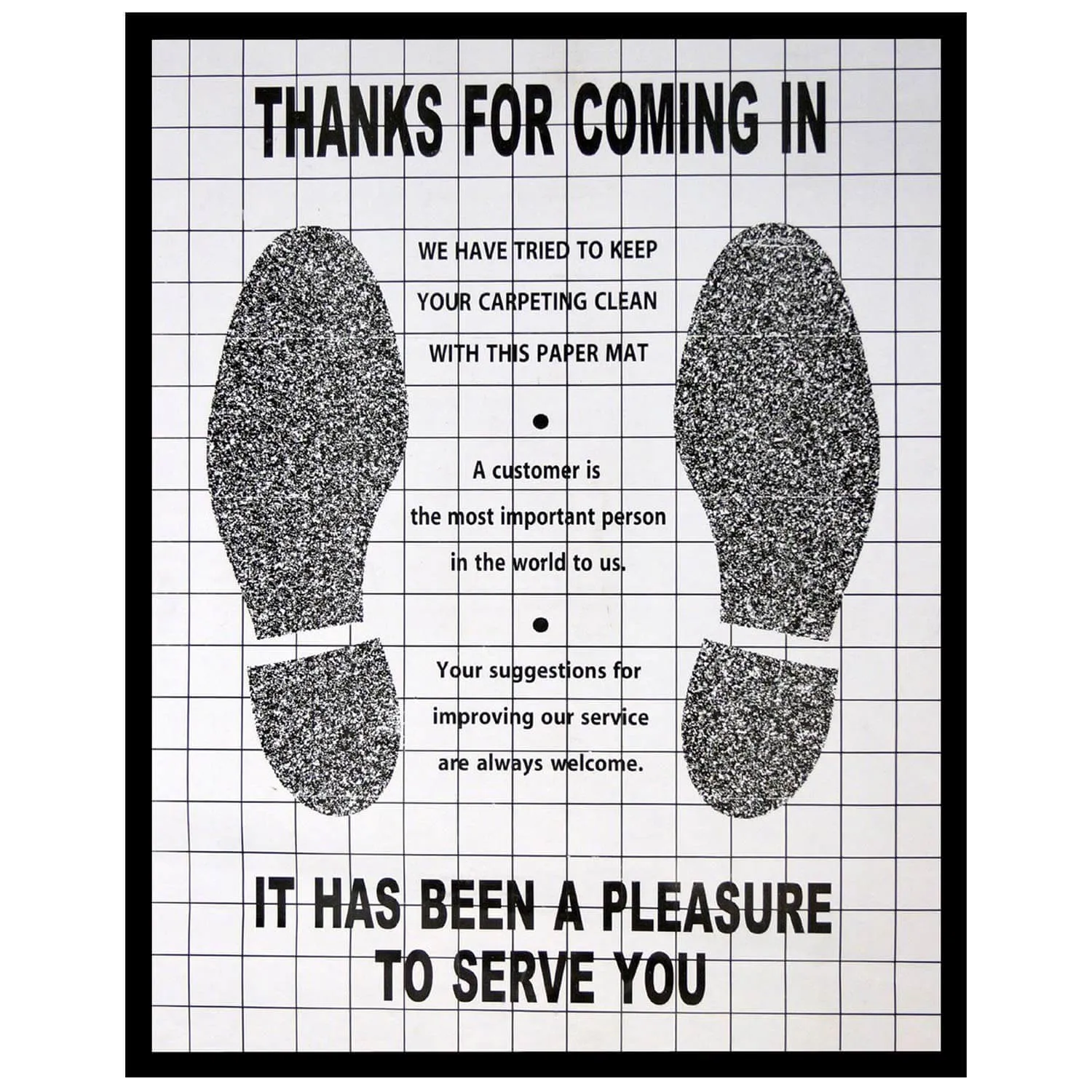 Plastic Coated Floor Mats