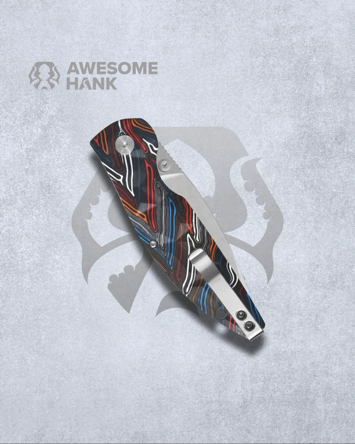 QSP TURTLE PUNK COLORFUL G10 14C28N (3.5" STONEWASH)
