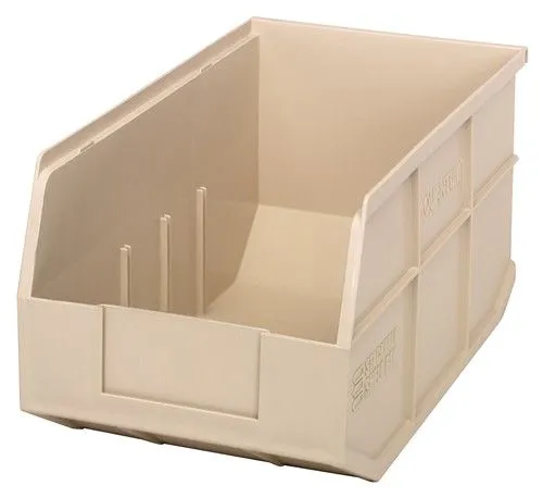 Quantum SSB443 Stackable Shelf Bins, 8.25" x 14" x 7"