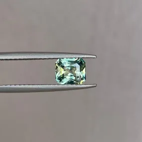 Radiant cut Greenish blue sapphire, 1.00 crt.