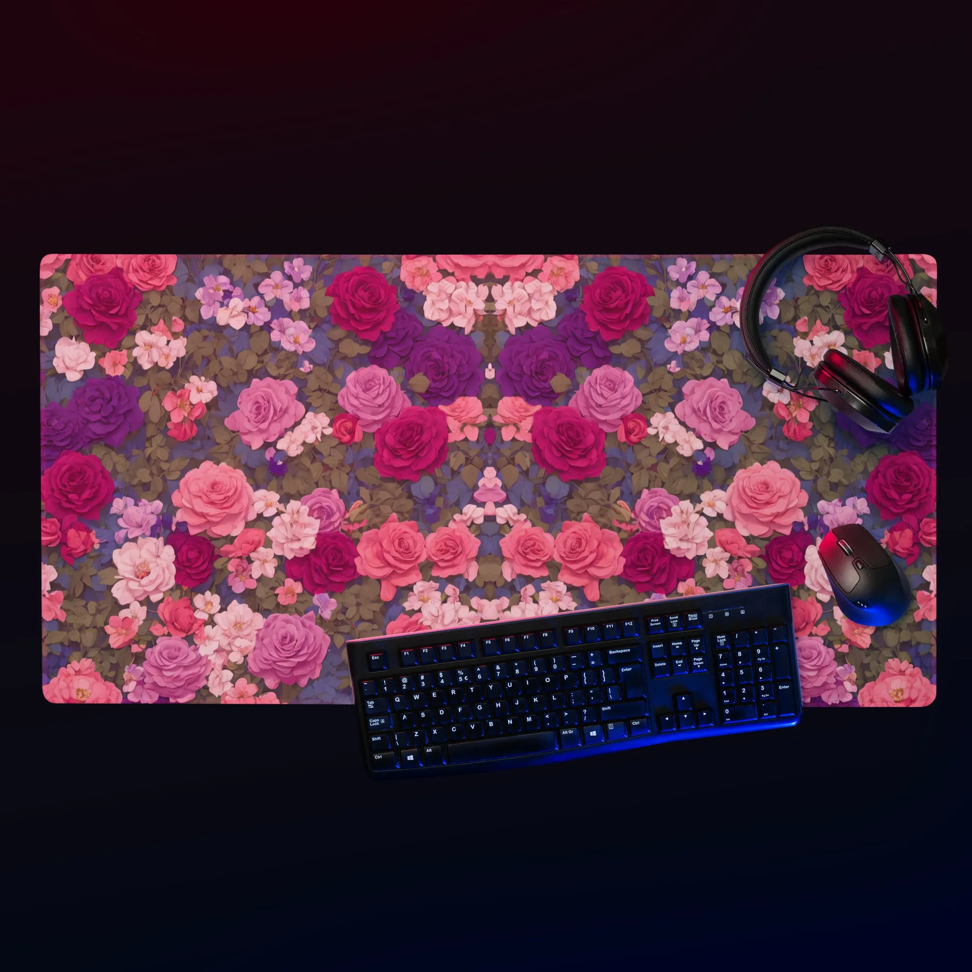 Rampant Rose : Gaming mouse pad