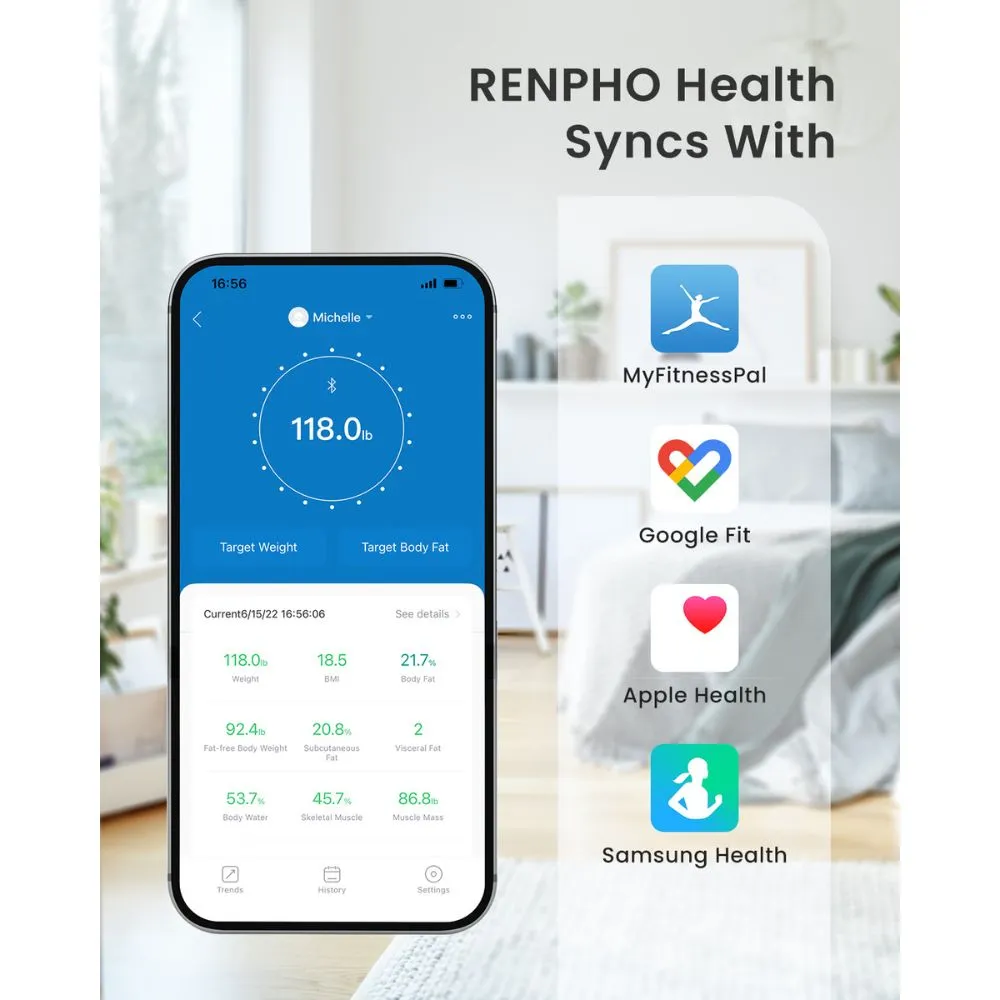 RENPHO Elis GO Smart Body Scale - Black (R-A009 - BK)