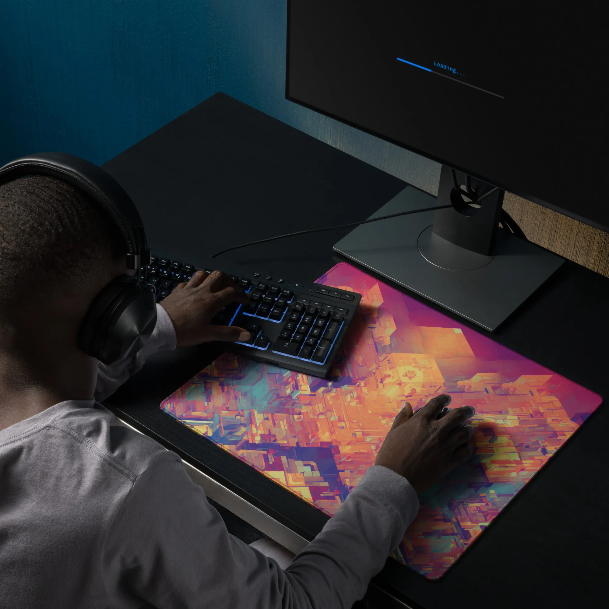 Retro Cubist : Gaming mouse pad