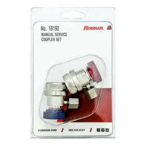 Robinair 18192 R-134A Manual Replacement Coupler Set, Red/Blue (2/Set)