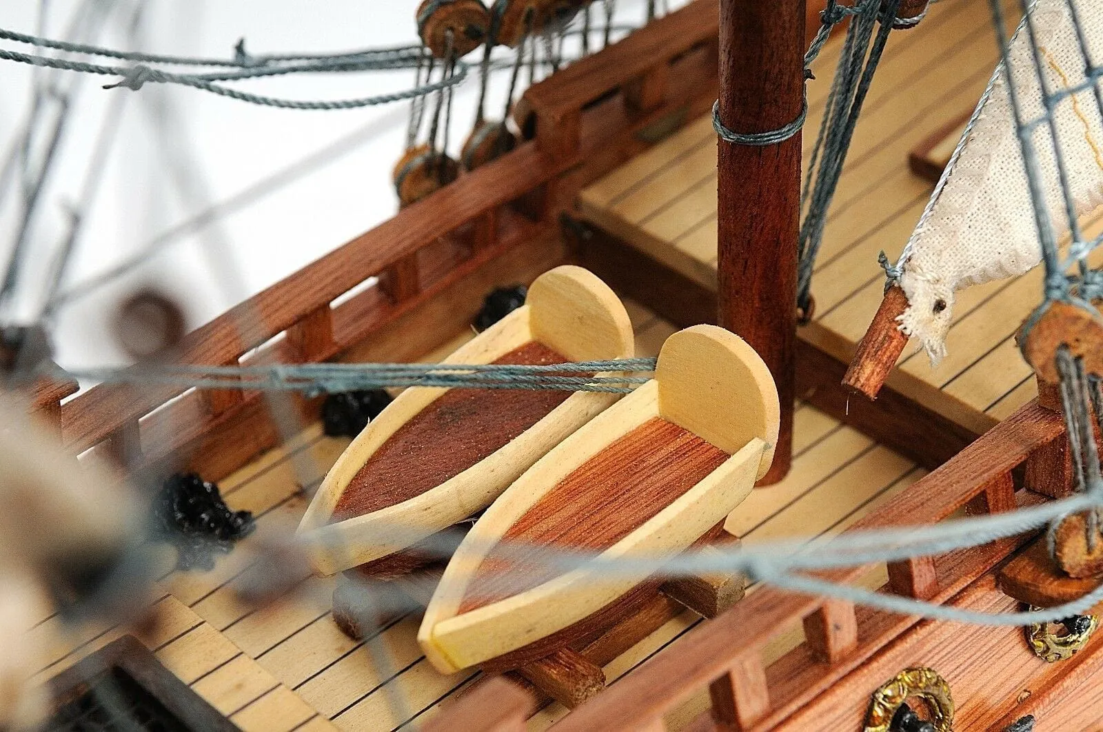 San Felipe Spanish Armada Galleon Tall Ship Small Wood Model Sailboat Assembled