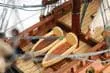 San Felipe Spanish Armada Galleon Tall Ship Small Wood Model Sailboat Assembled