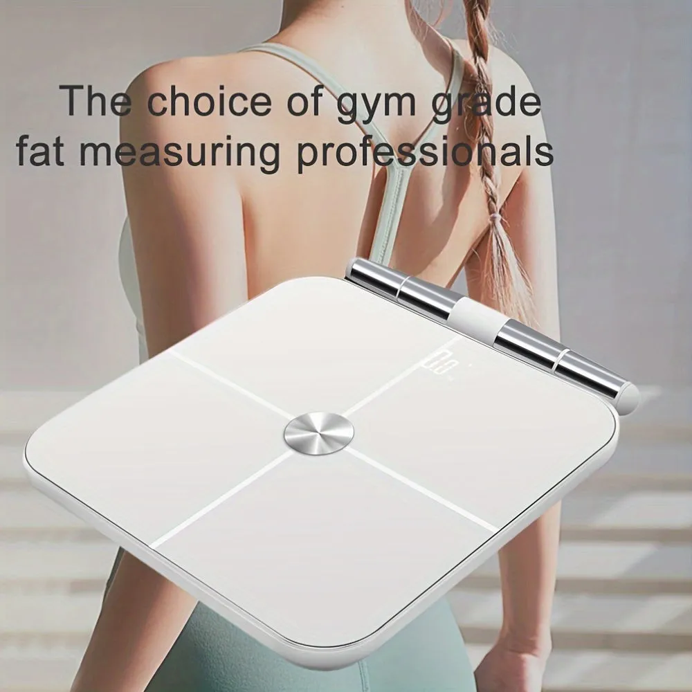 Smart Digital Body Fat Scale with Wireless, 8-Electrode Technology for Accurate Body Composition Analysis, Plastic Material, Requires 4 AAA Batteries (Not Included), Wireless Connectivity - Available on Amazon