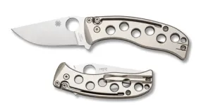 Spyderco PITS Folder Titanium - Plain Blade