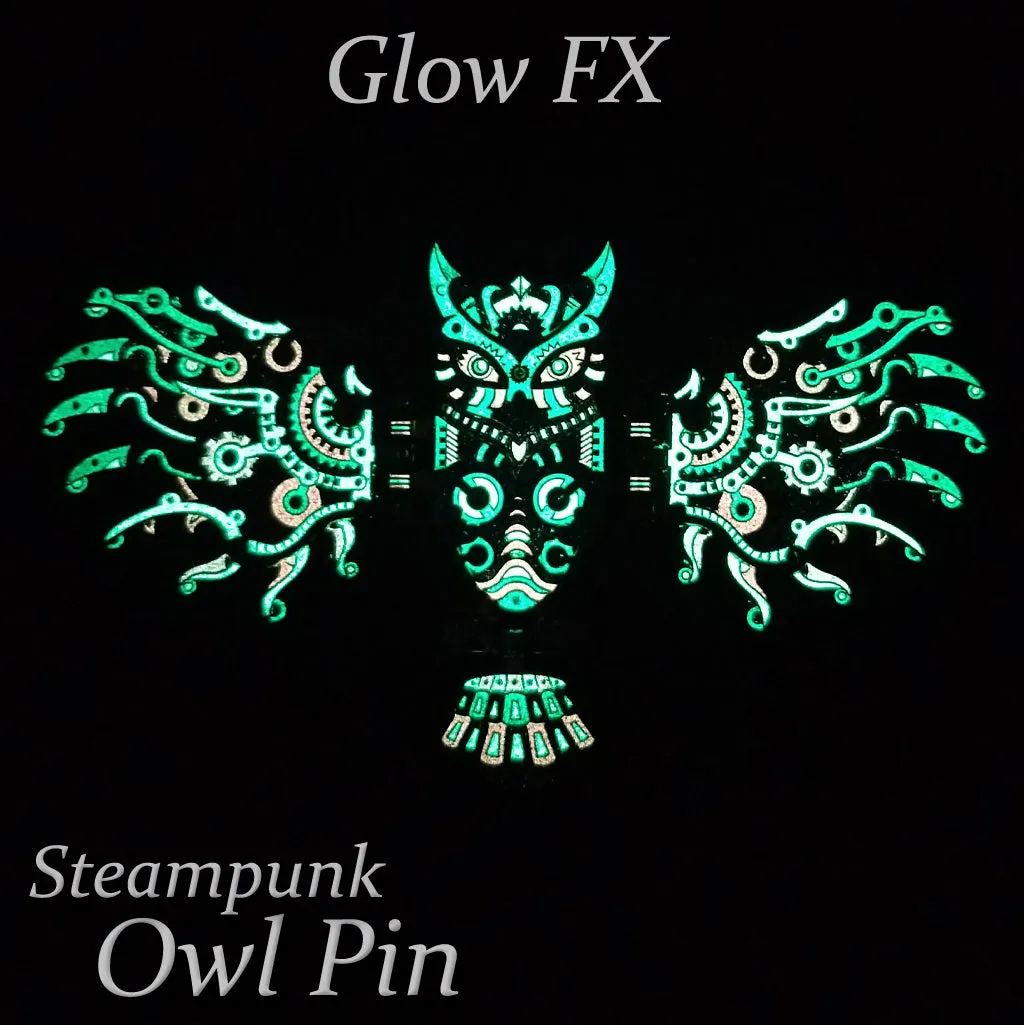 Steampunk Owl Pin