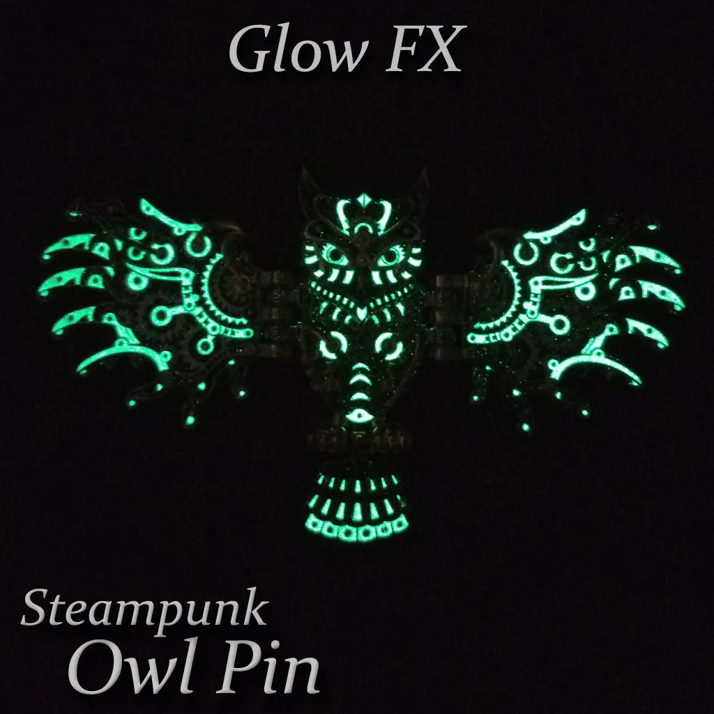 Steampunk Owl Pin