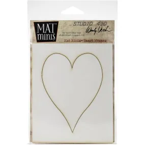Studio 490 - Wendy Vecchi - Laser Cut Mat Minis - Heart Frames - 4.5x7.25 inch*