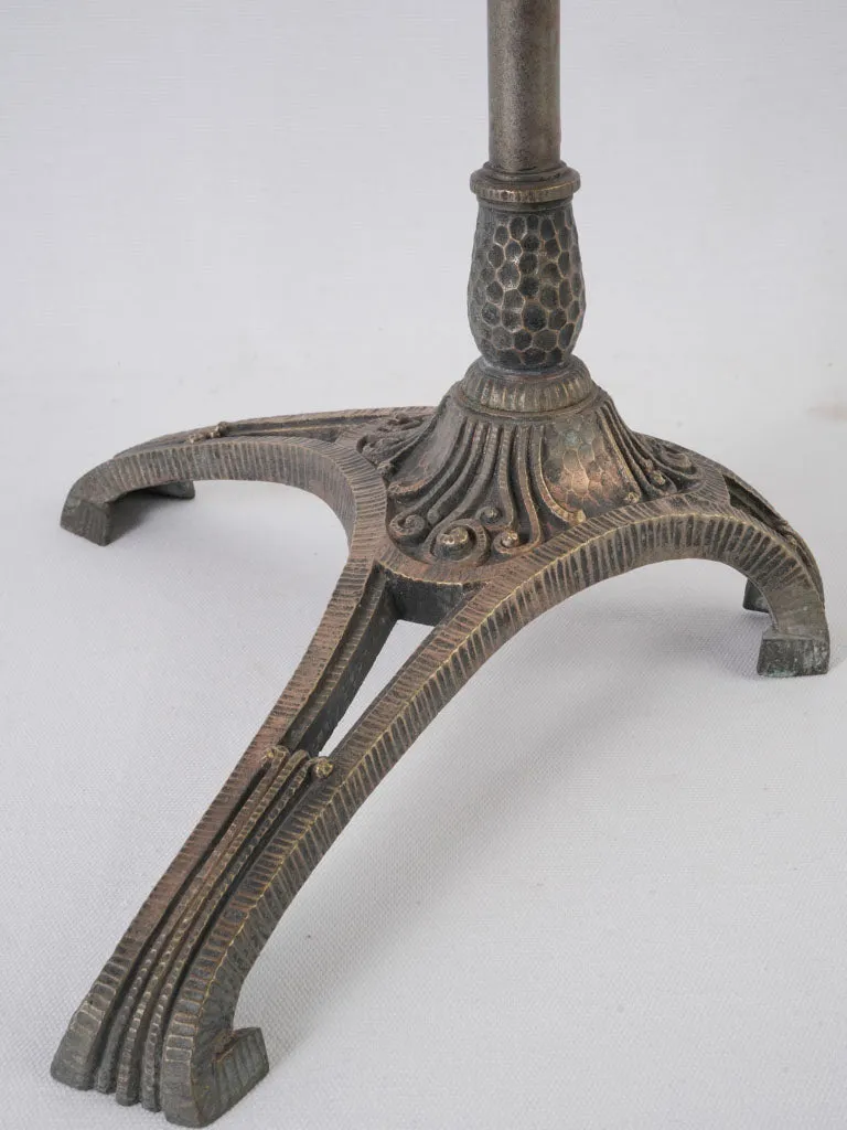 Superb Art Nouveau adjustable two-tier floor shelf display stand 48"