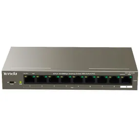 Tenda TEF1109P-8-63W Unmanaged Desktop Switch 8 Ports PoE 10/100Mbps   1 Port 10/100Mbps Uplink