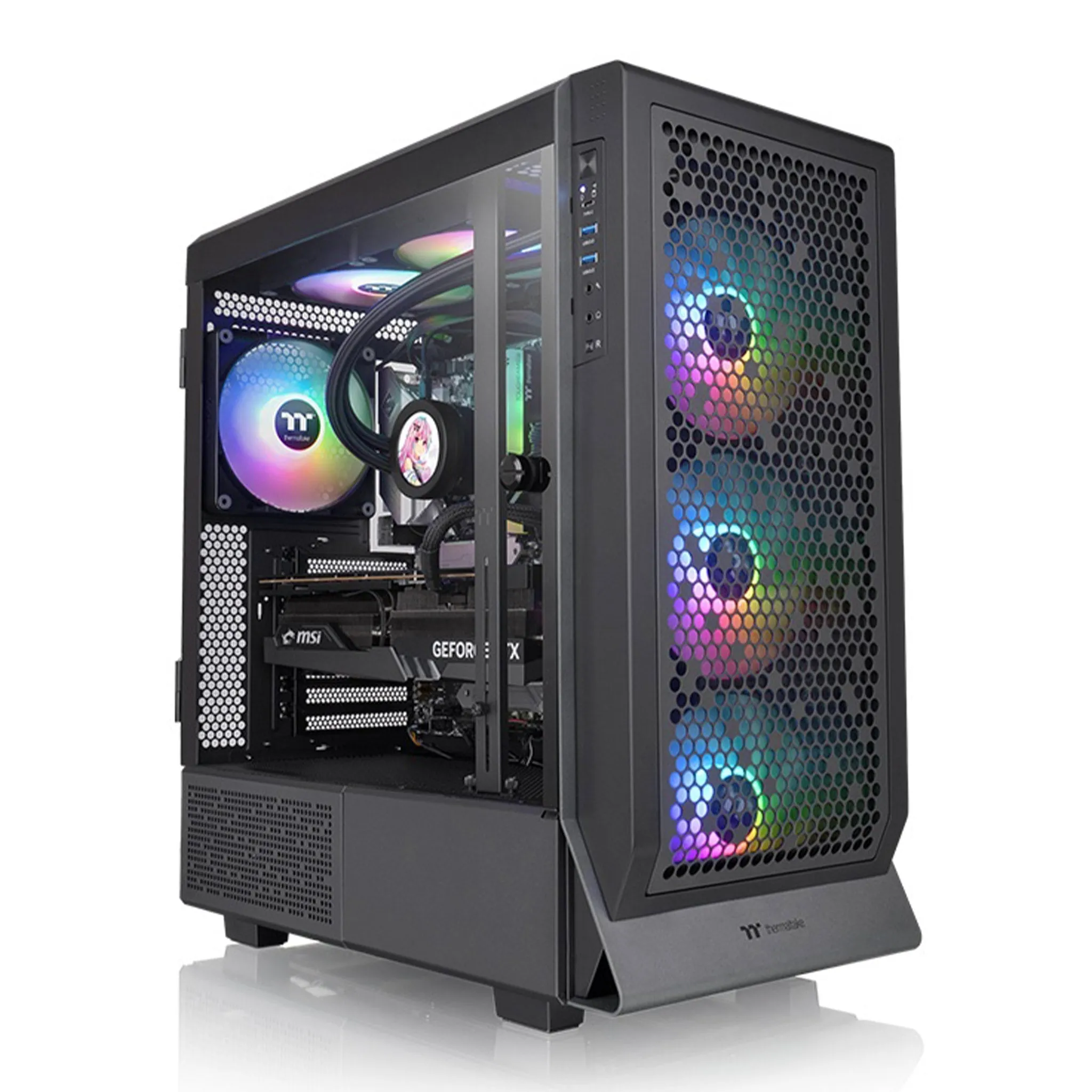 Thermaltake CA-1X5-00M1WN-00 Ceres 500 TG ARGB Mid Tower Chassis