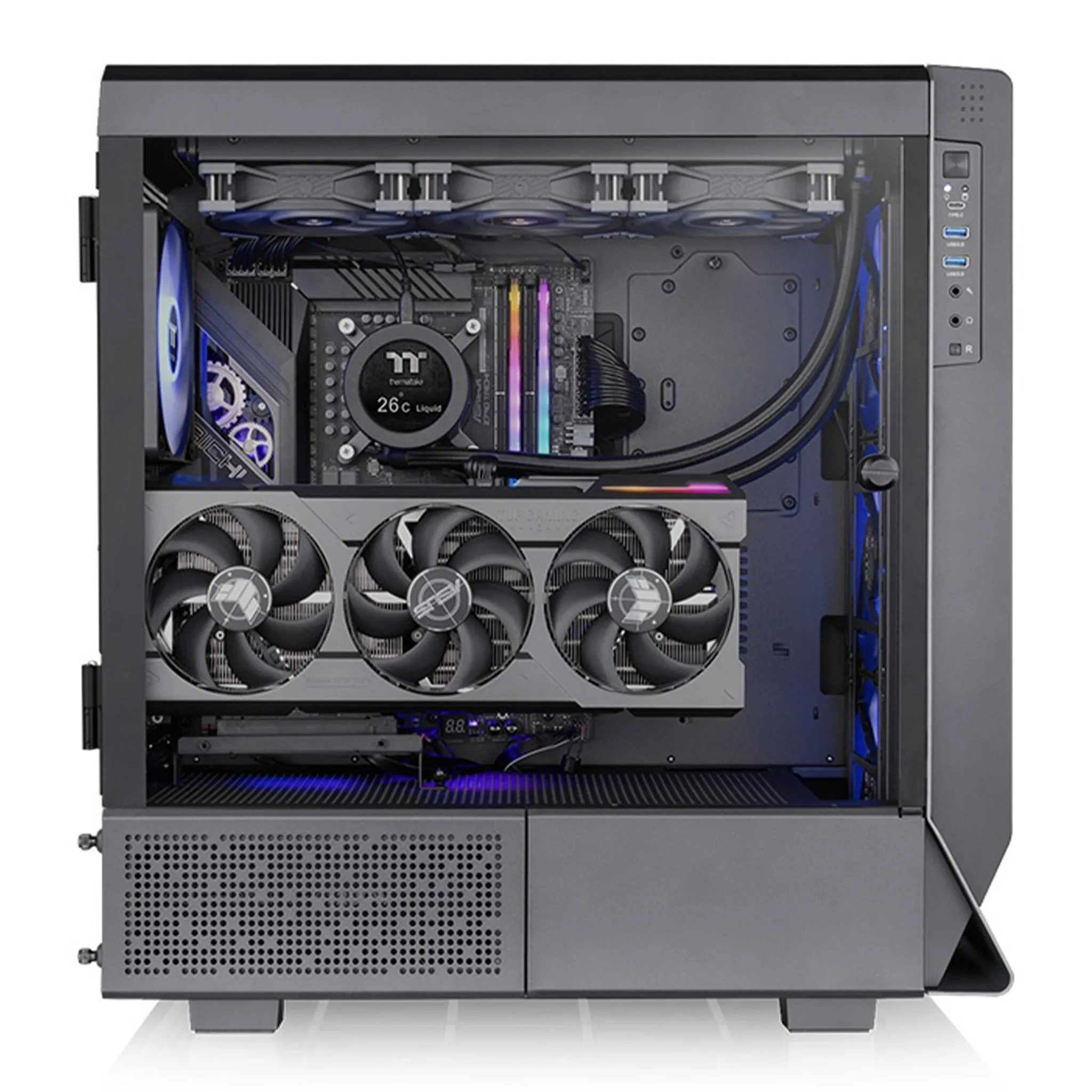 Thermaltake CA-1X5-00M1WN-00 Ceres 500 TG ARGB Mid Tower Chassis