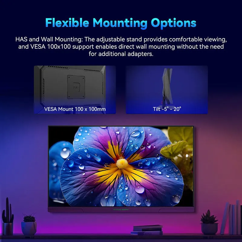 TITAN ARMY P2510S Fast IPS QHD 240Hz Gaming monitors
