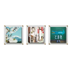 Triade Set of 3 Double Panel Float Frames [4010D-]
