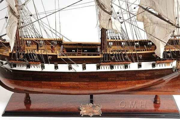 United States Navy USS Constellation Tall Ship Xtra Large  Wood Model Sailboat Assembled