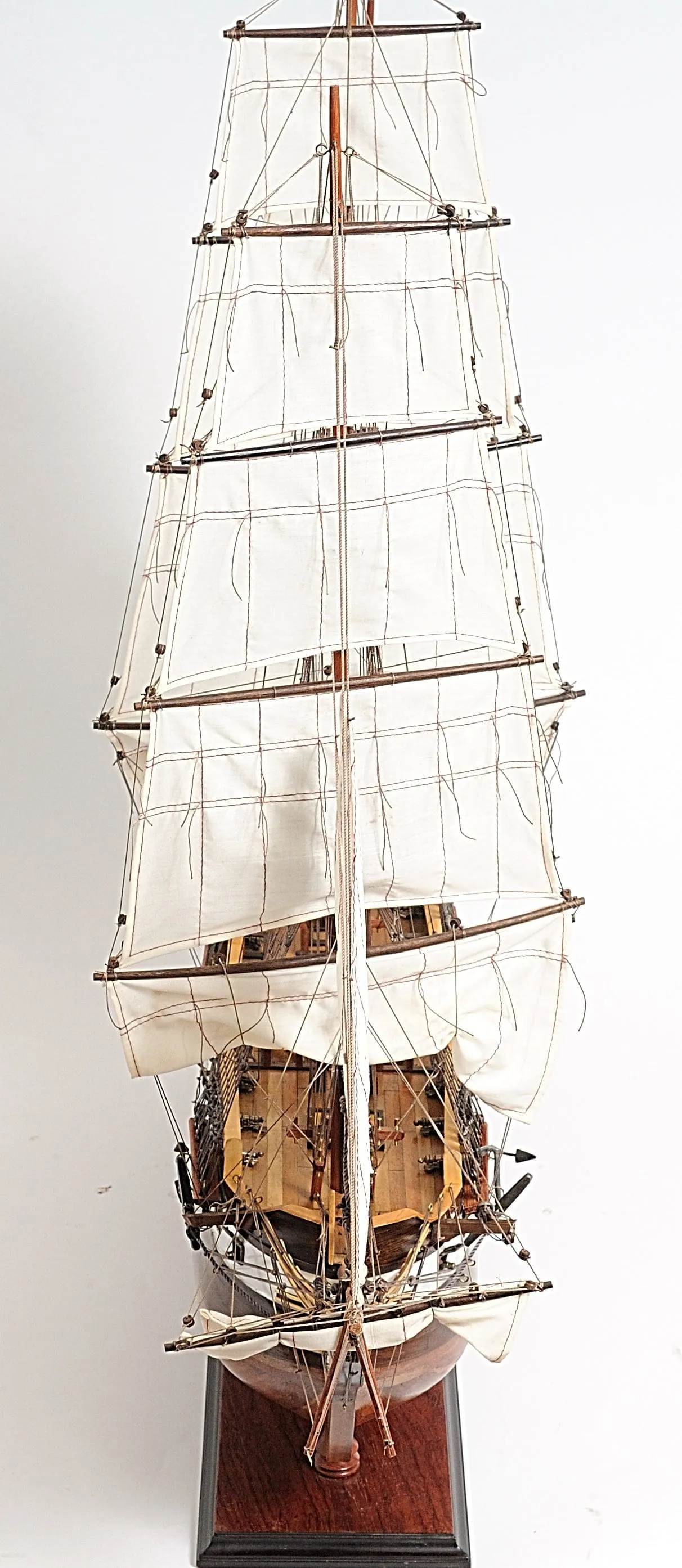 United States Navy USS Constellation Tall Ship Xtra Large  Wood Model Sailboat Assembled