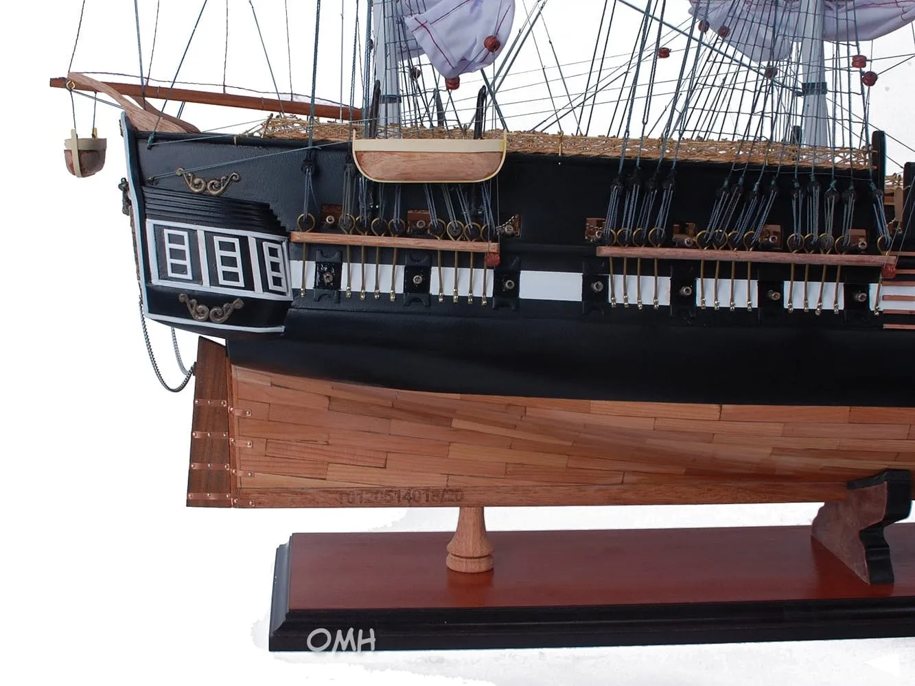 USS  Constellation Three-Mast Frigate Tall Ship Large  Wood Model Sailboat Assembled