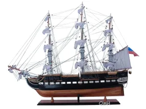 USS  Constellation Three-Mast Frigate Tall Ship Large  Wood Model Sailboat Assembled