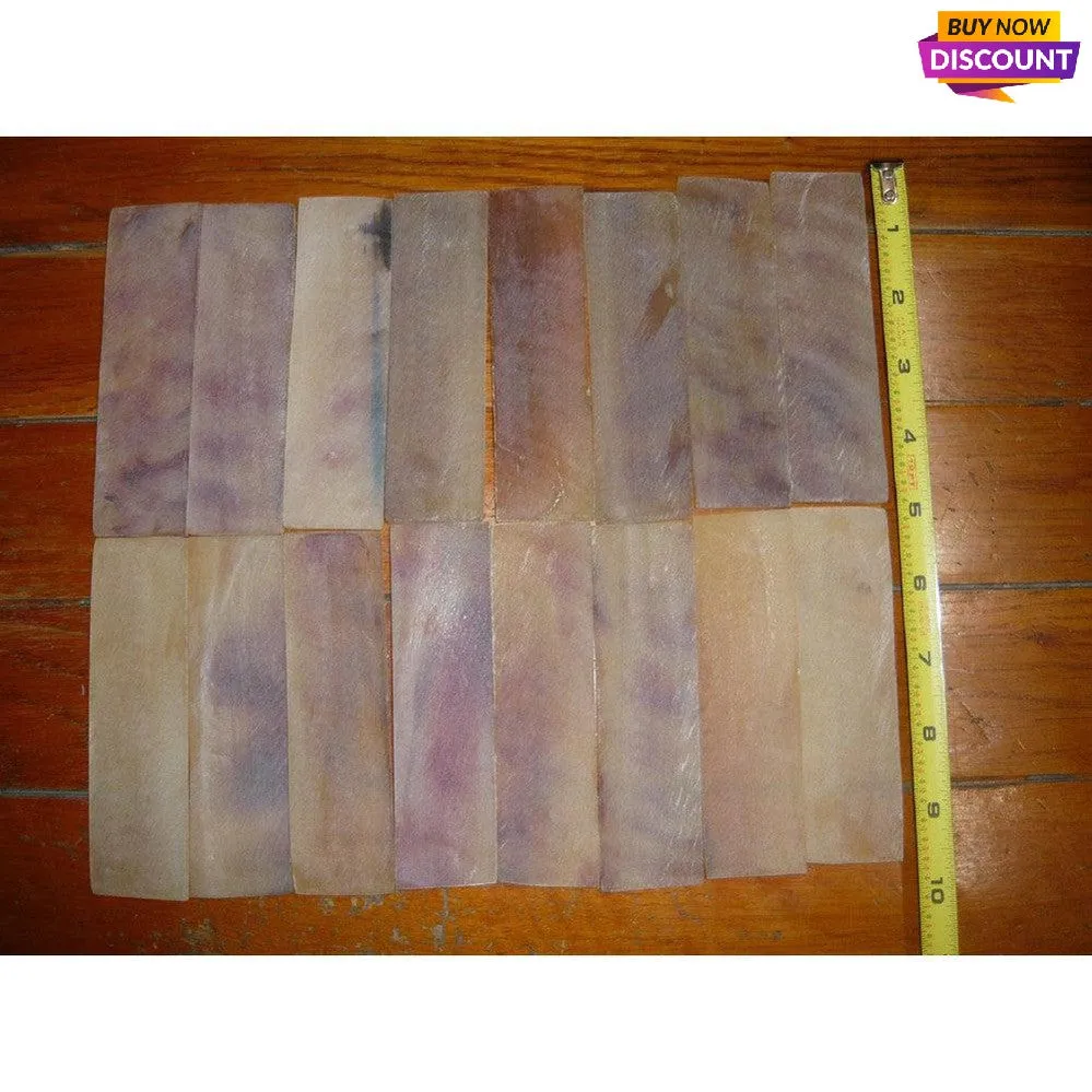 Vaired size 5X16cm of goat/sheep/ram mixed colourful horn Scales for making bow/knife handles ring/eyeglass frame Wholesale Amounts